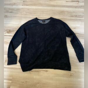 32 Degrees HEAT Sweater Womens M Black Fleece Long Sleeve Pullover Top Cozy-108